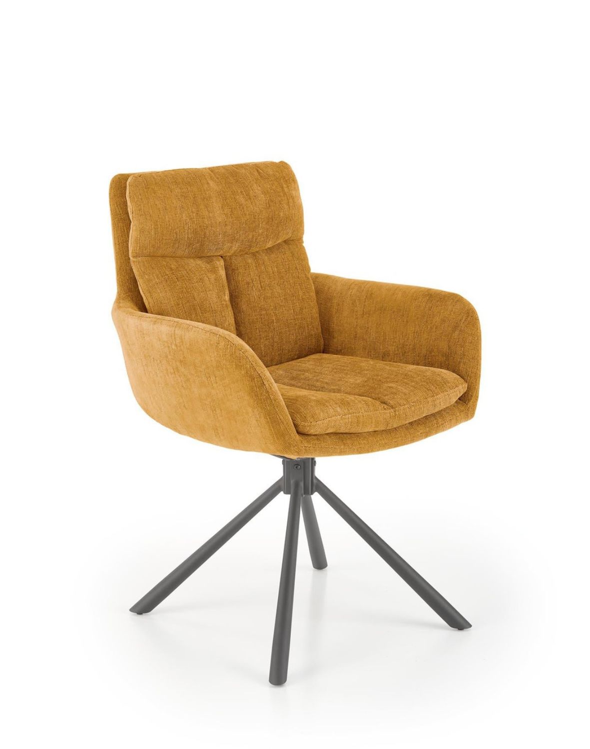 krzesło obrotowe K495, musztardowe