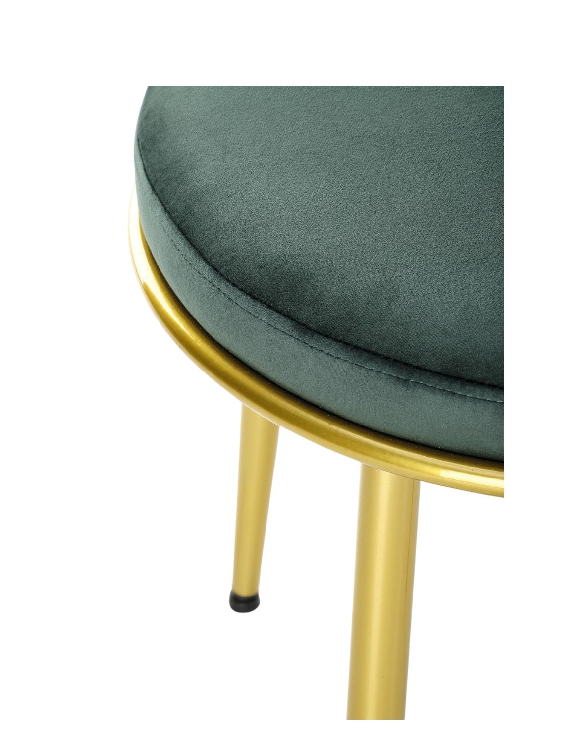 krzesło k517 zielone, tapicerowane velvet, glamour