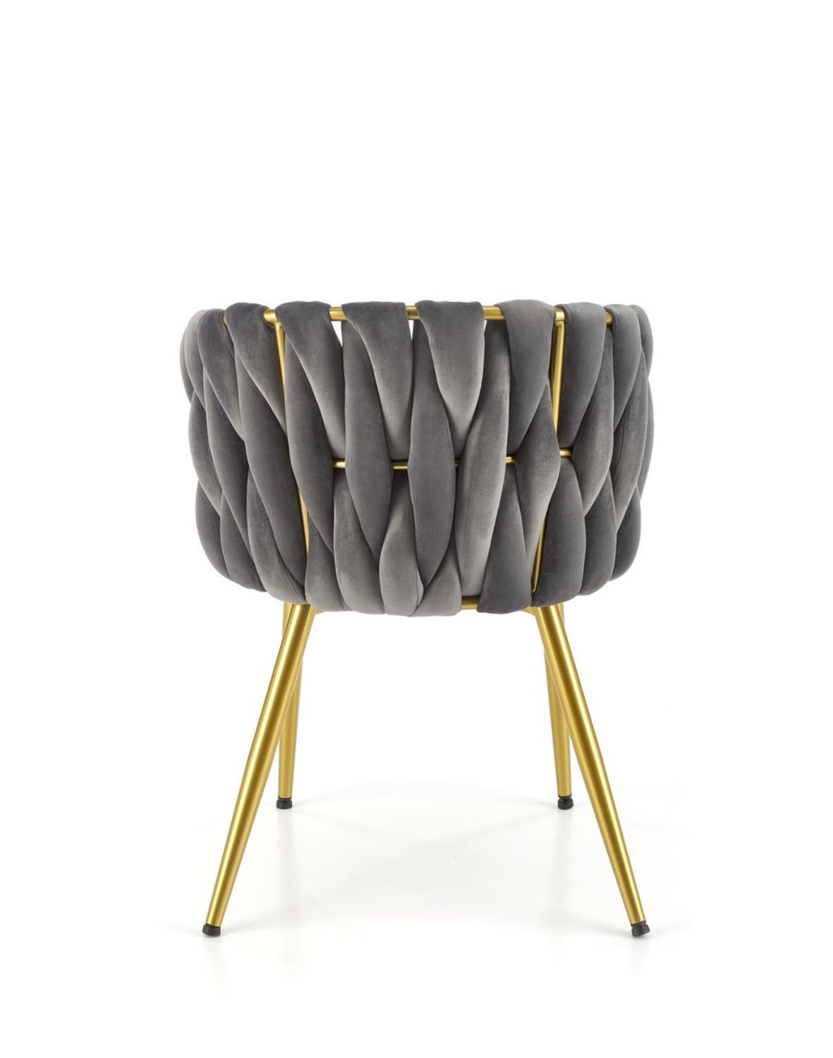 krzesło K517 popielate, tapicerowane velvet, nowoczesny design