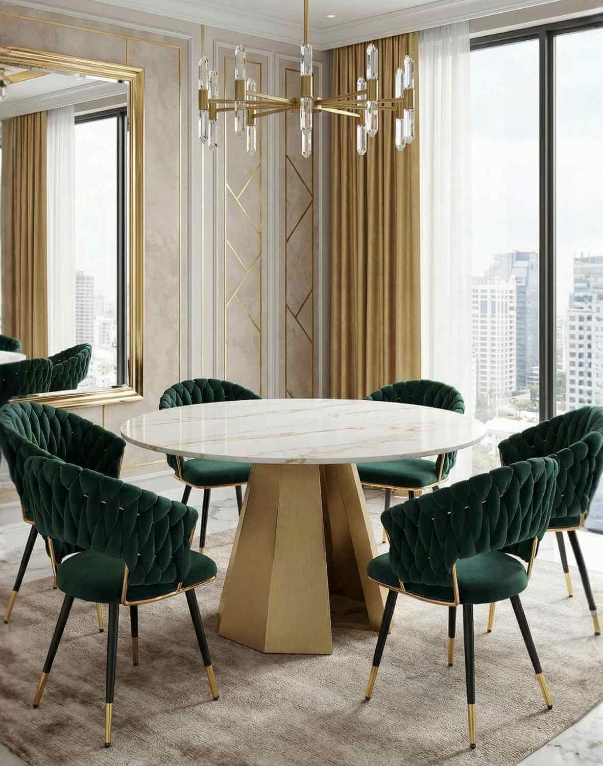 krzesło k551 zielone, tapicerowane velvet, nowoczesny design