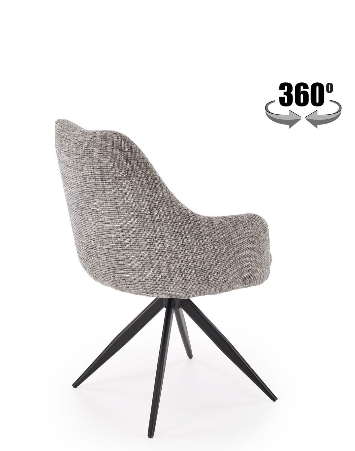 kzesło z funkcją obracania k564, szare