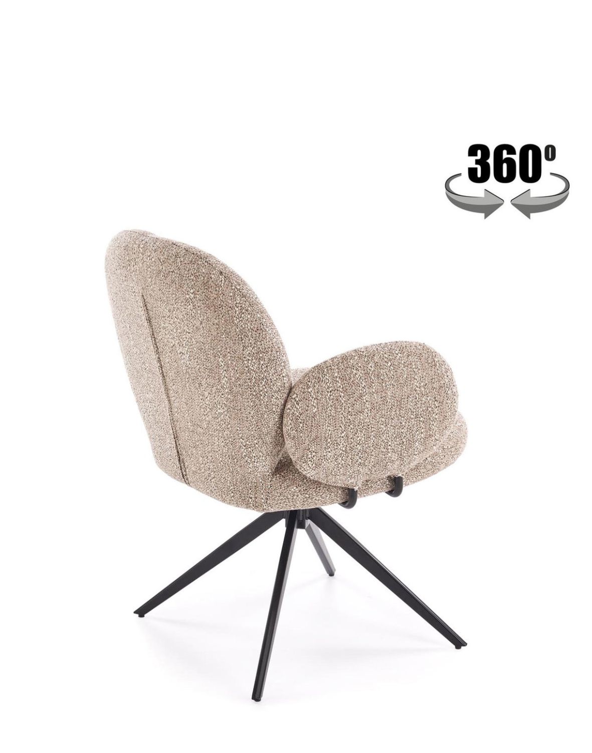 krzesło z funkcją obracania k568, beżowe