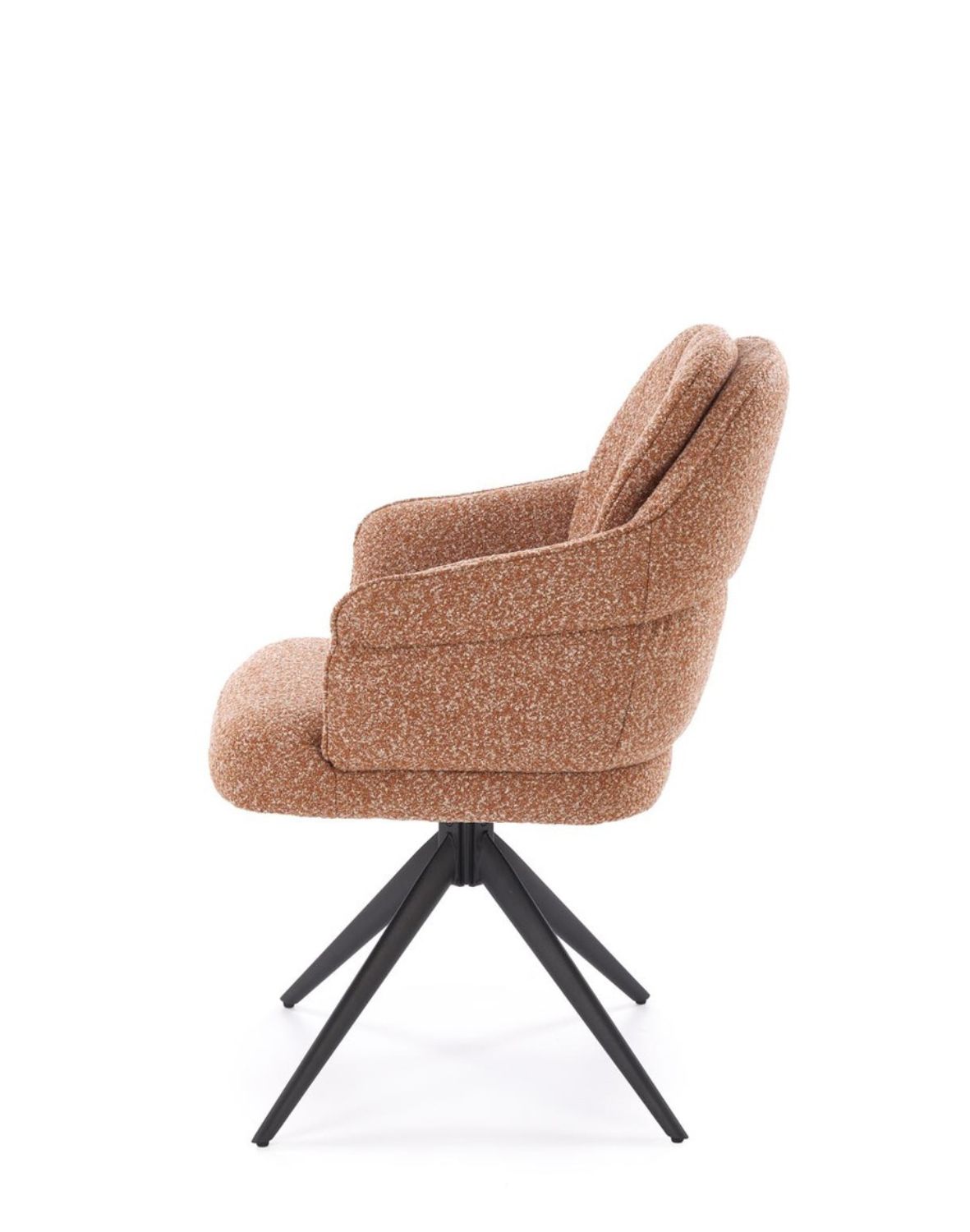 krzesło z funkcją obracania k570, boucle, rude