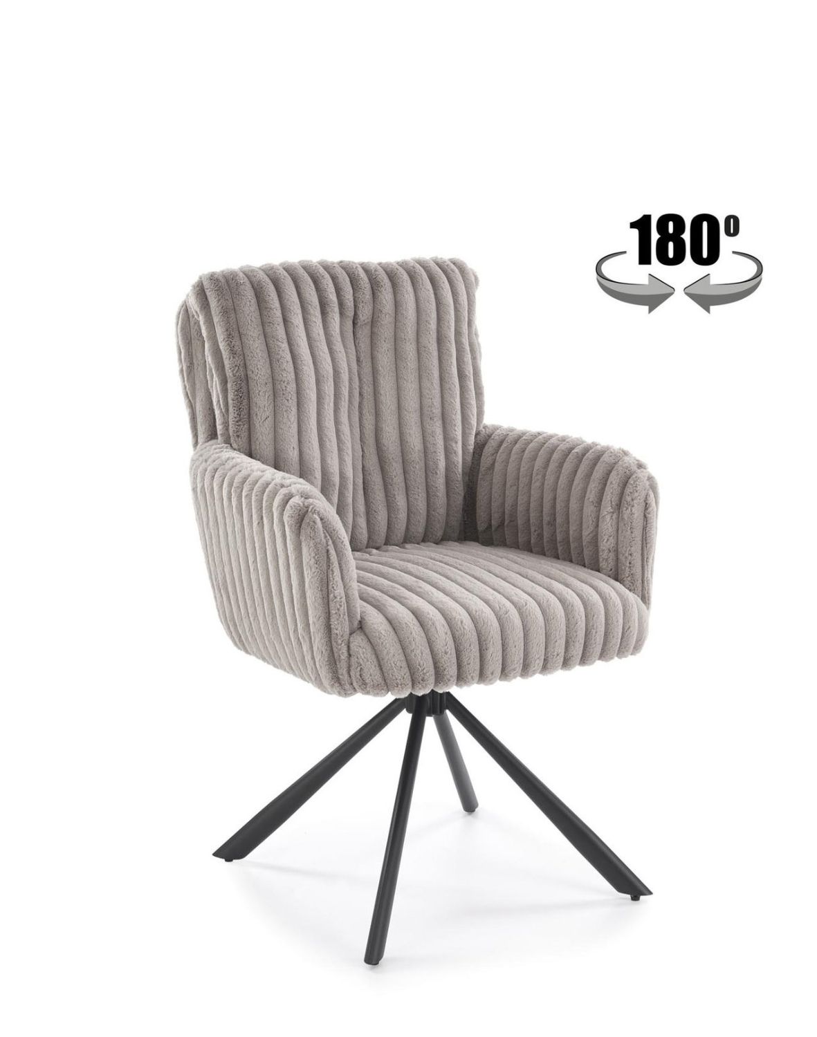 krzesło z funkcją obracania k572 szare, nowoczesne