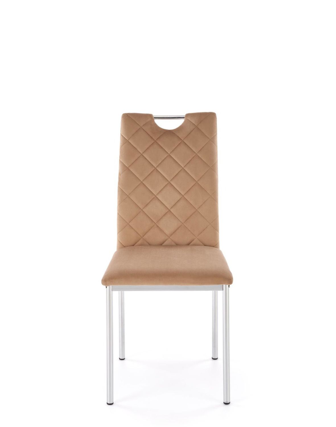 krzesło beżowe k578, tapicerowane, welwet