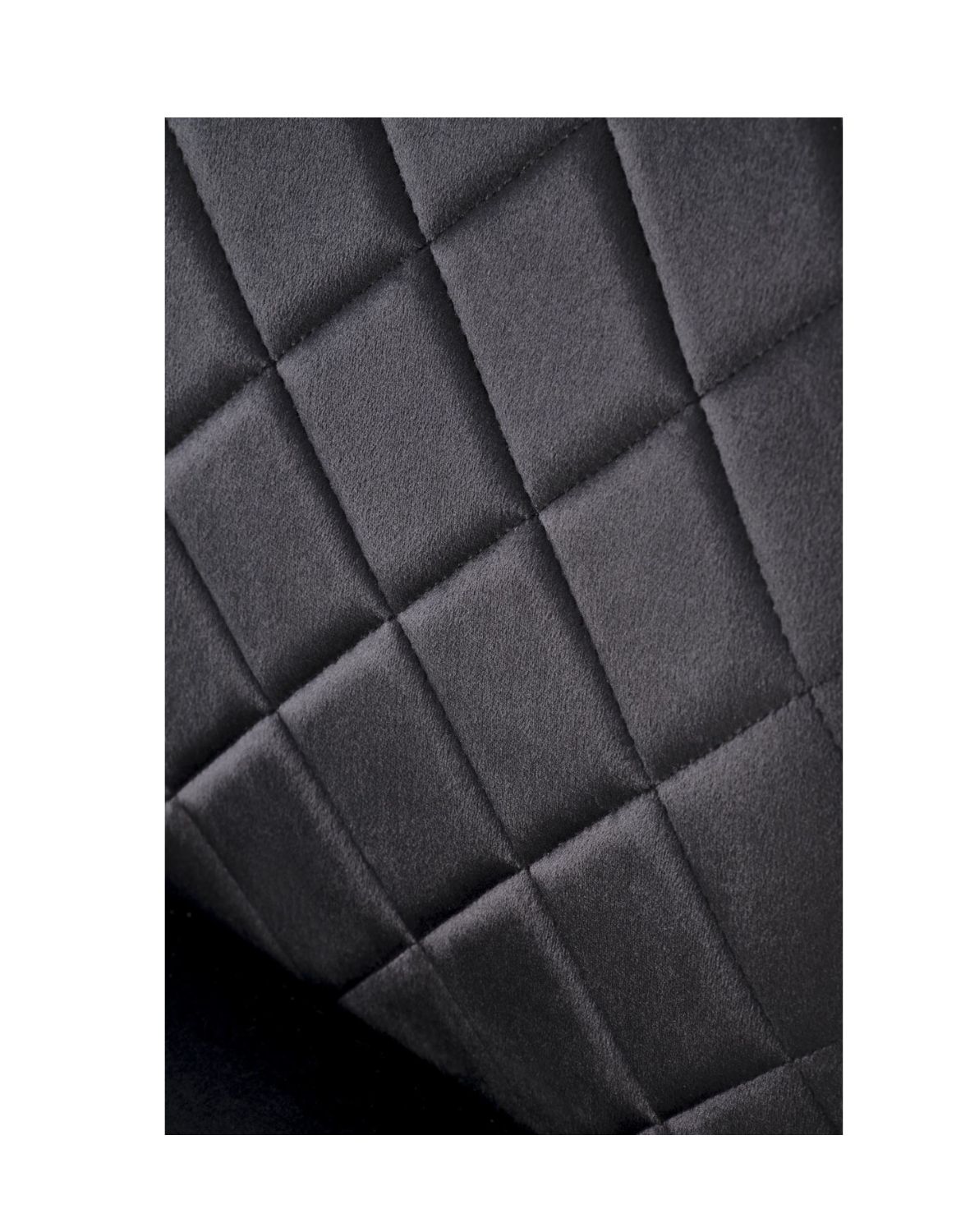 krzesło czarne k578, tapicerowane, welwet