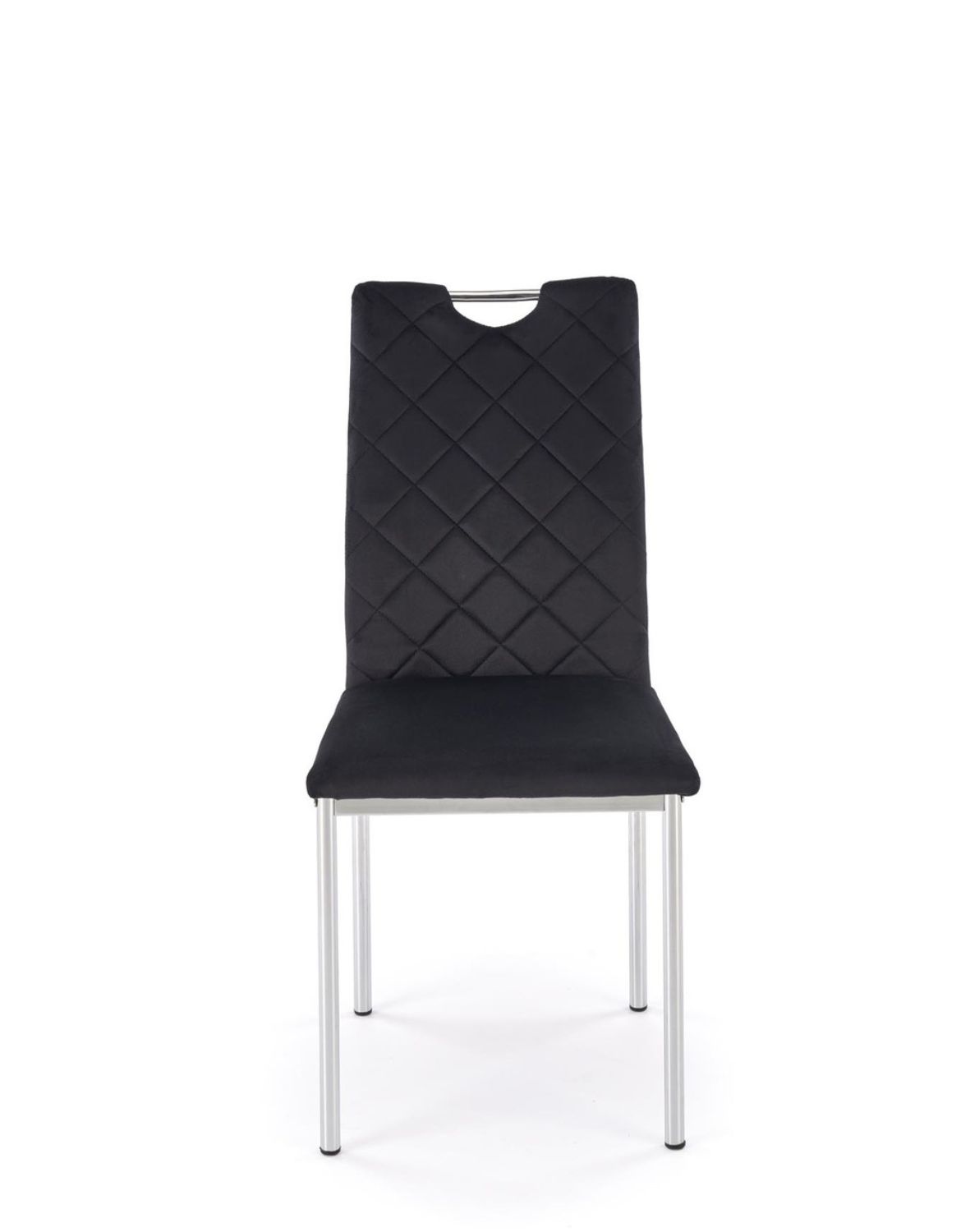 krzesło czarne k578, tapicerowane, welwet