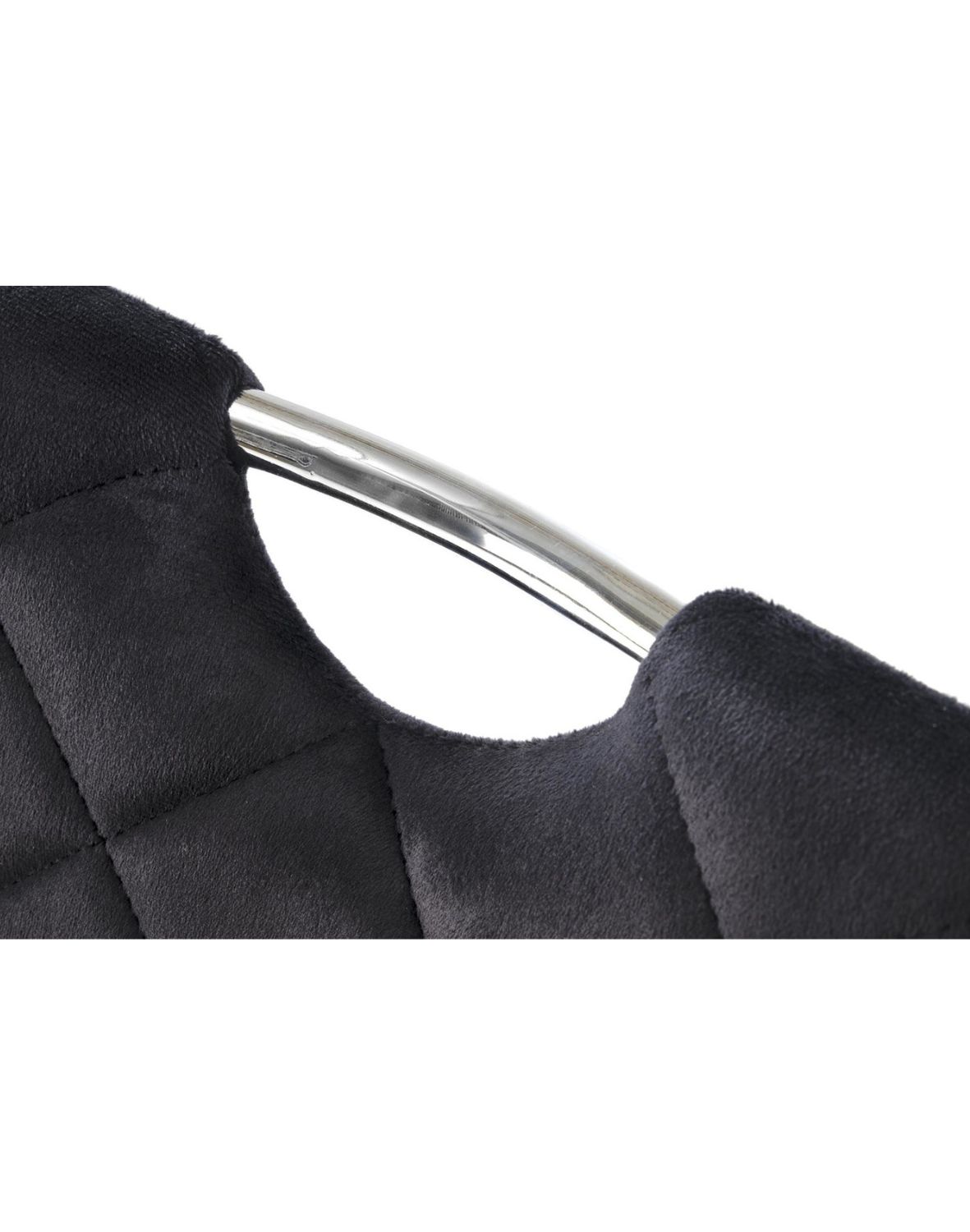 krzesło czarne k578, tapicerowane, welwet