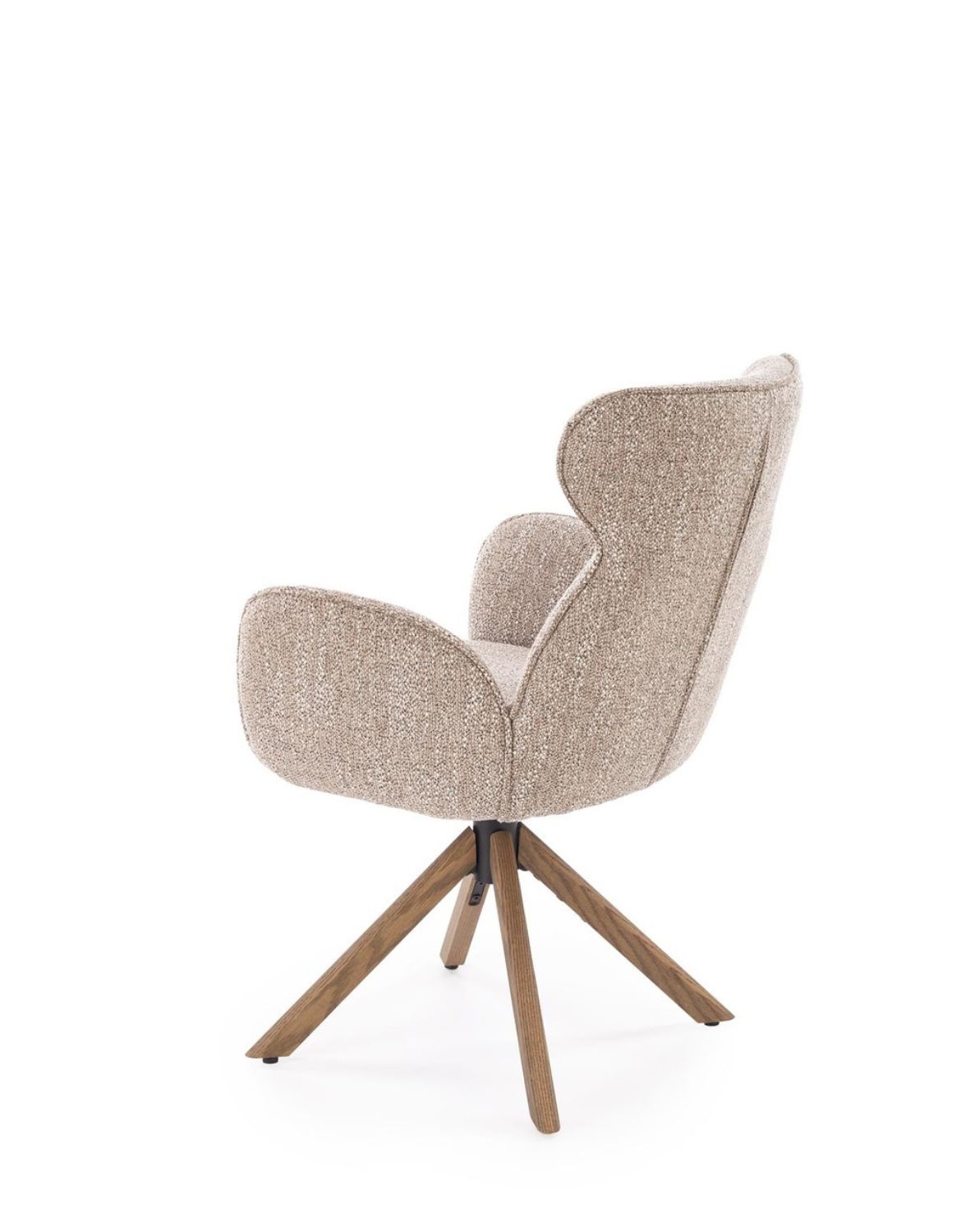 krzesło do jadalni k585, funkcja obracania, ciemny beż