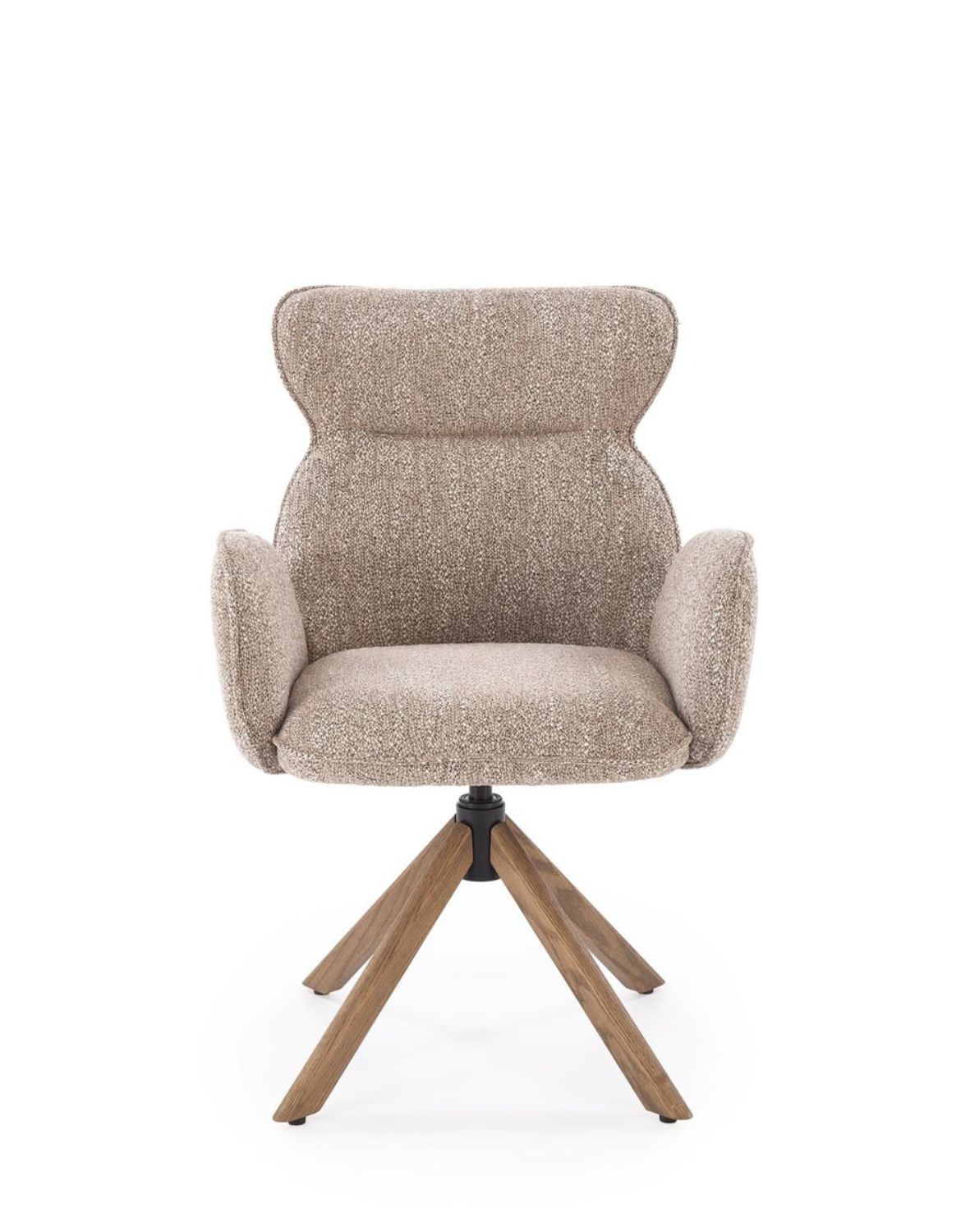 krzesło do jadalni k585, funkcja obracania, ciemny beż