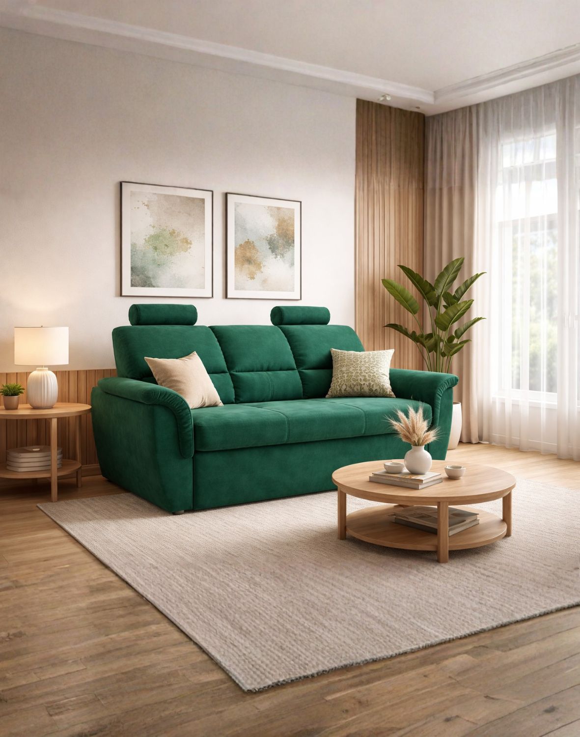 kanapa amerykańska 3-osobowa z funkcją spania i pojemnikiem na pościel diana