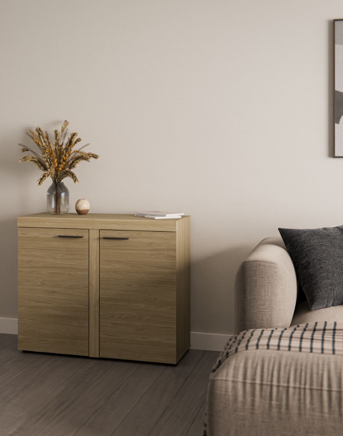 Komoda Rumba z dwiema szafkami 2F – Dąb Olejowany
