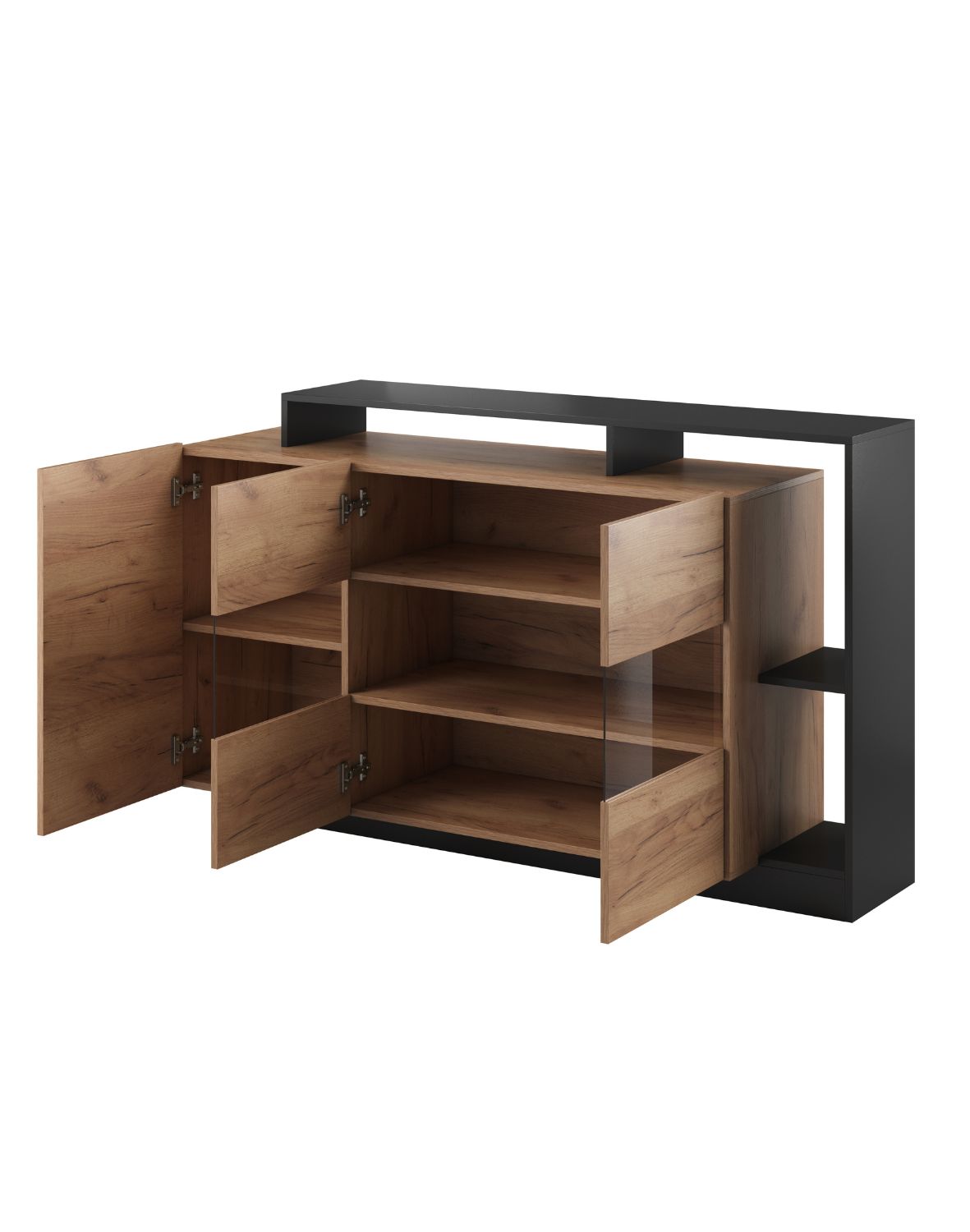 komoda do salonu alva grafitowa