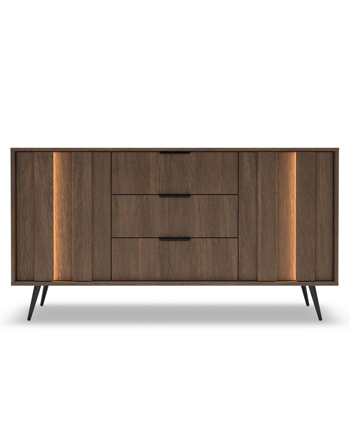 komoda do salonu dąb dunin z szafkami i szufladami amaro f