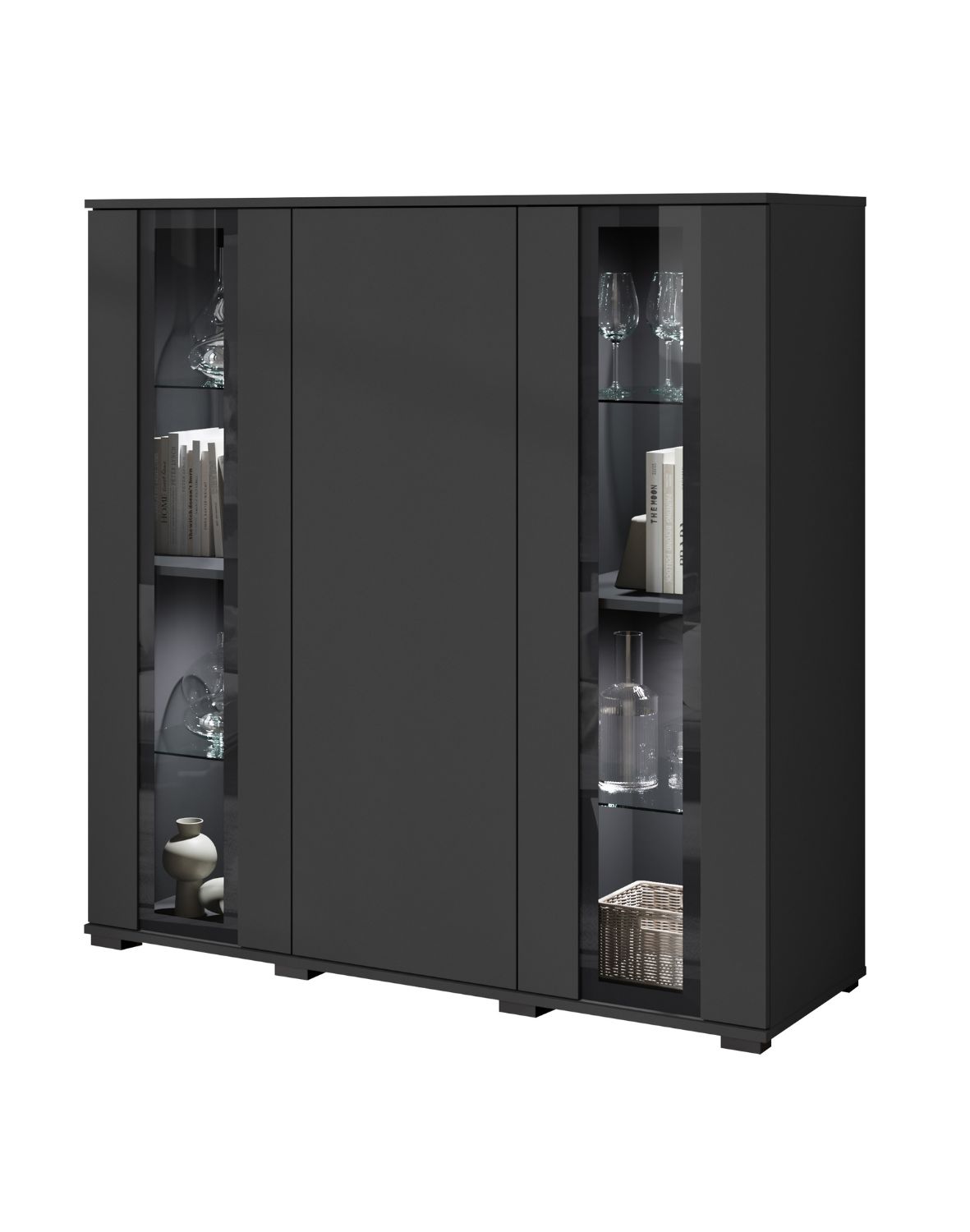 komoda-caro-czarny-grafit