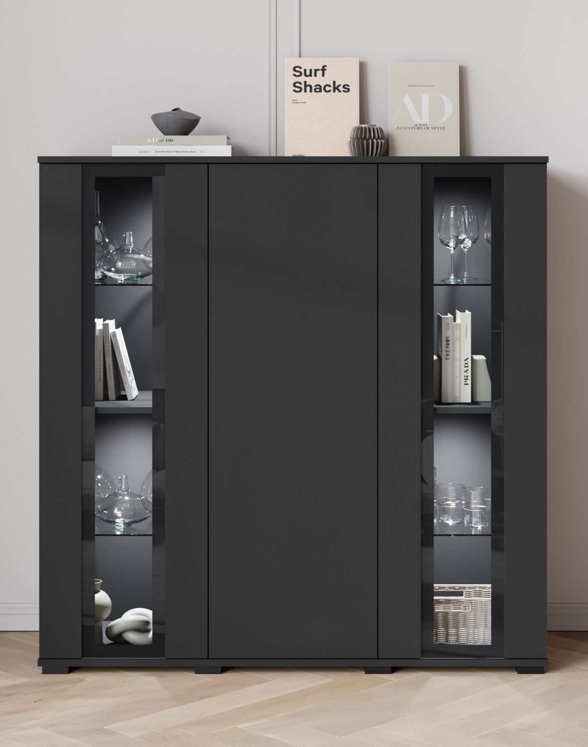 komoda-caro-czarny-grafit