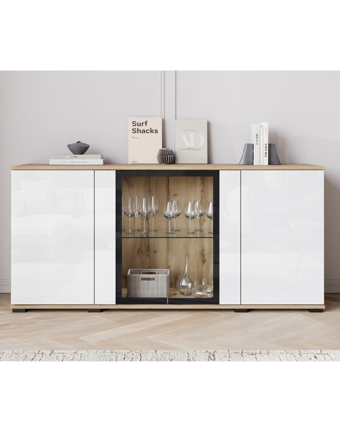 komoda-caro-sb154-wotan-bialy-polysk