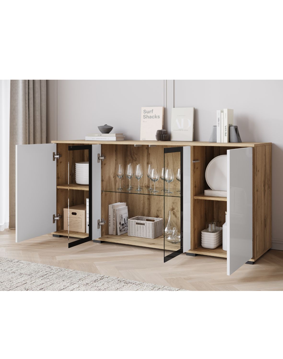 komoda-caro-sb154-wotan-bialy-polysk