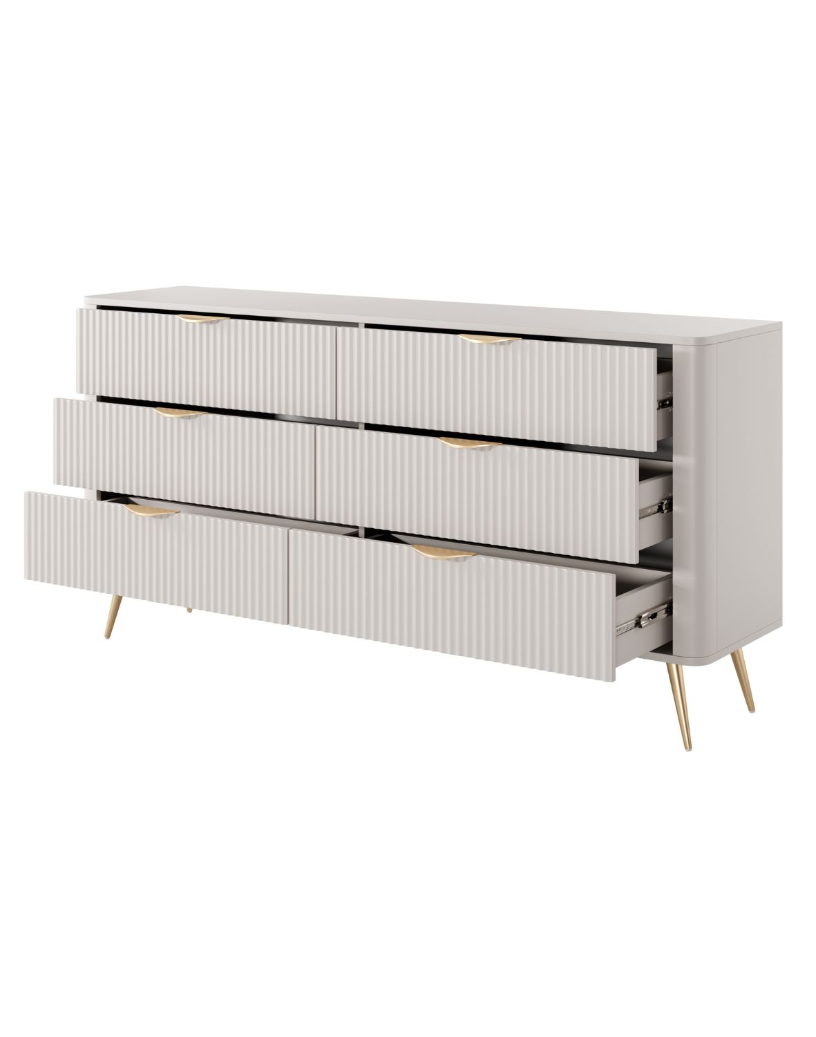 beżowa komoda z szufladami na lante b