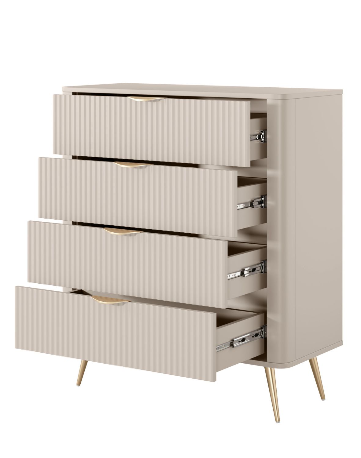 beżowa komoda z szufladami lante l