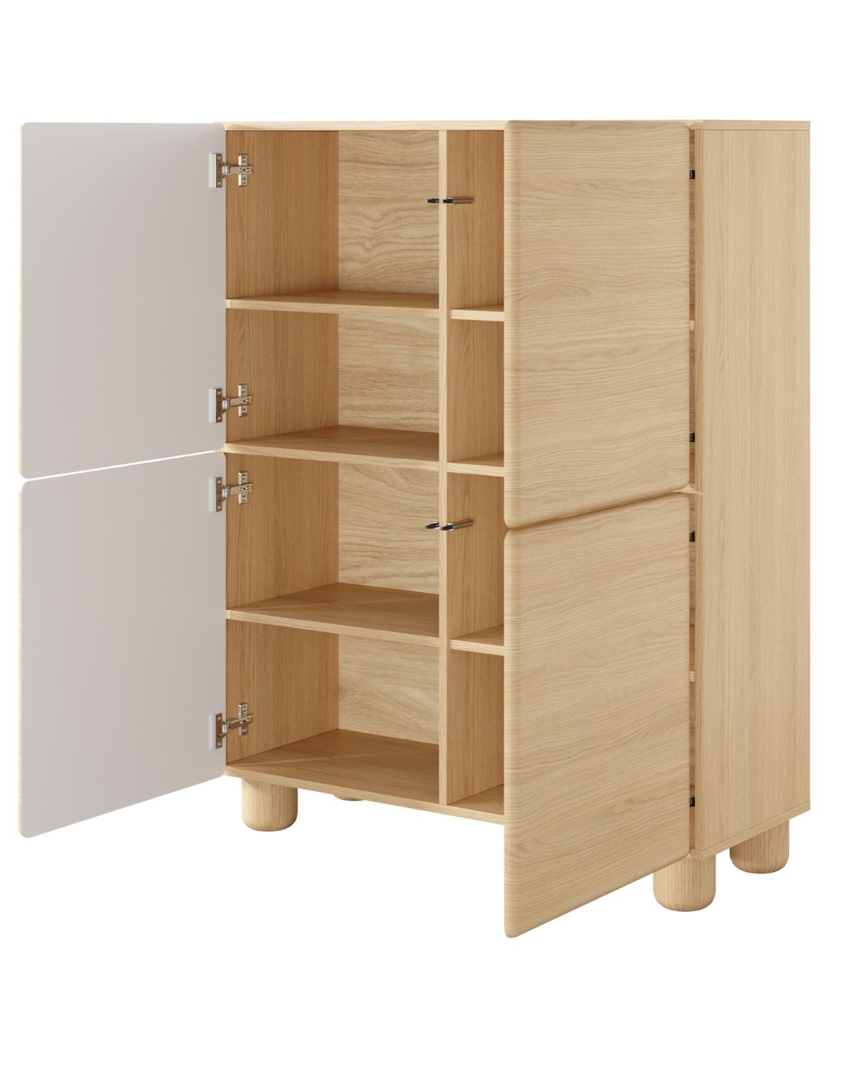 wysoka komoda do salonu lomo a 100 cm dąb vinenza