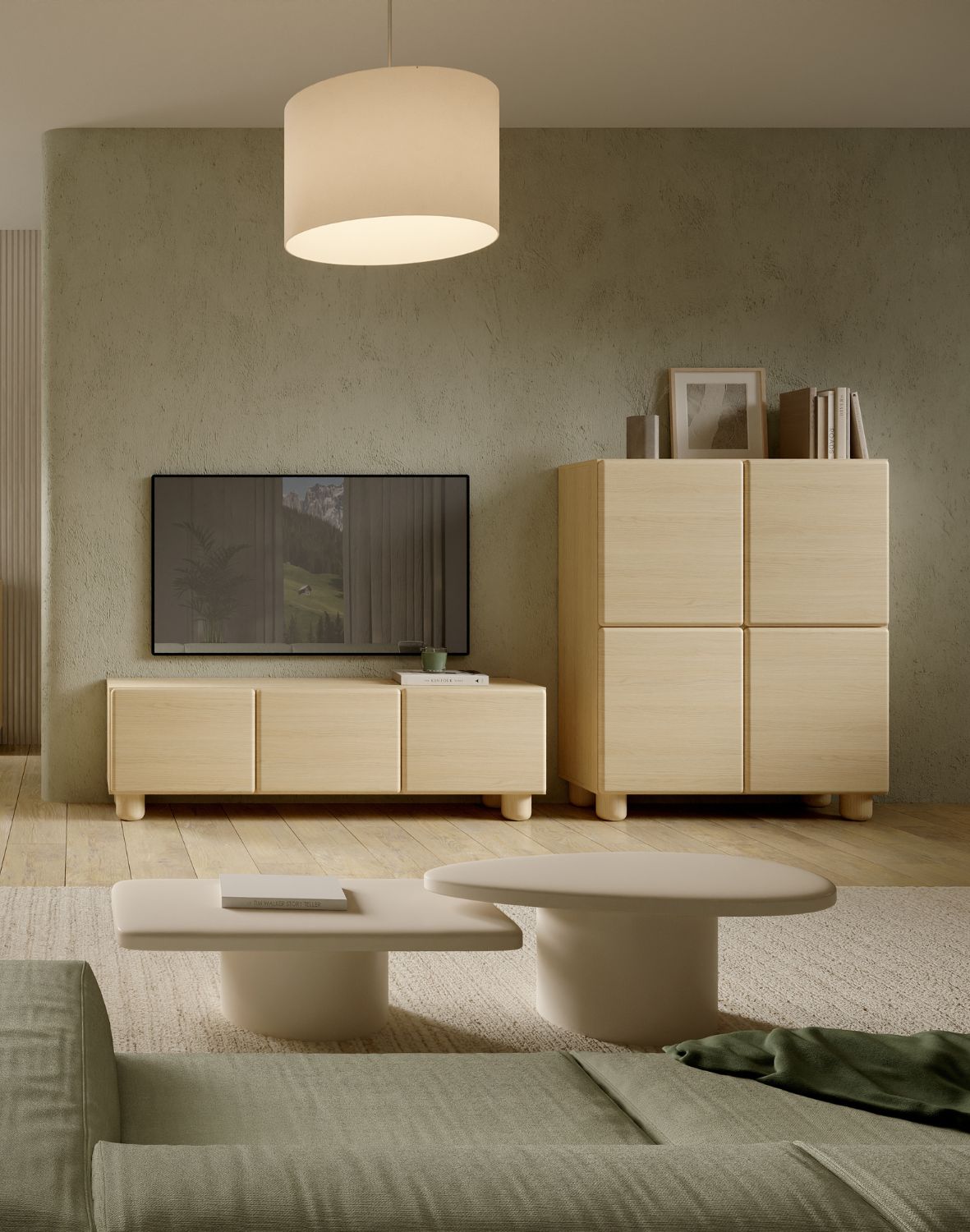 wysoka komoda do salonu lomo a 100 cm dąb vinenza