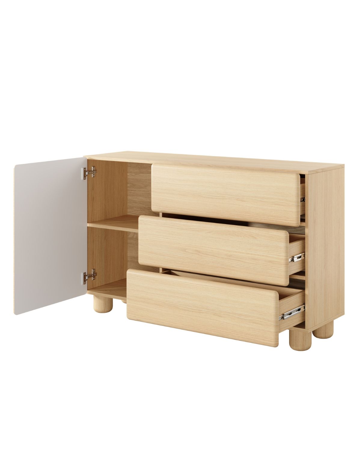 mała komoda dąb vicenza lomo e 130 cm