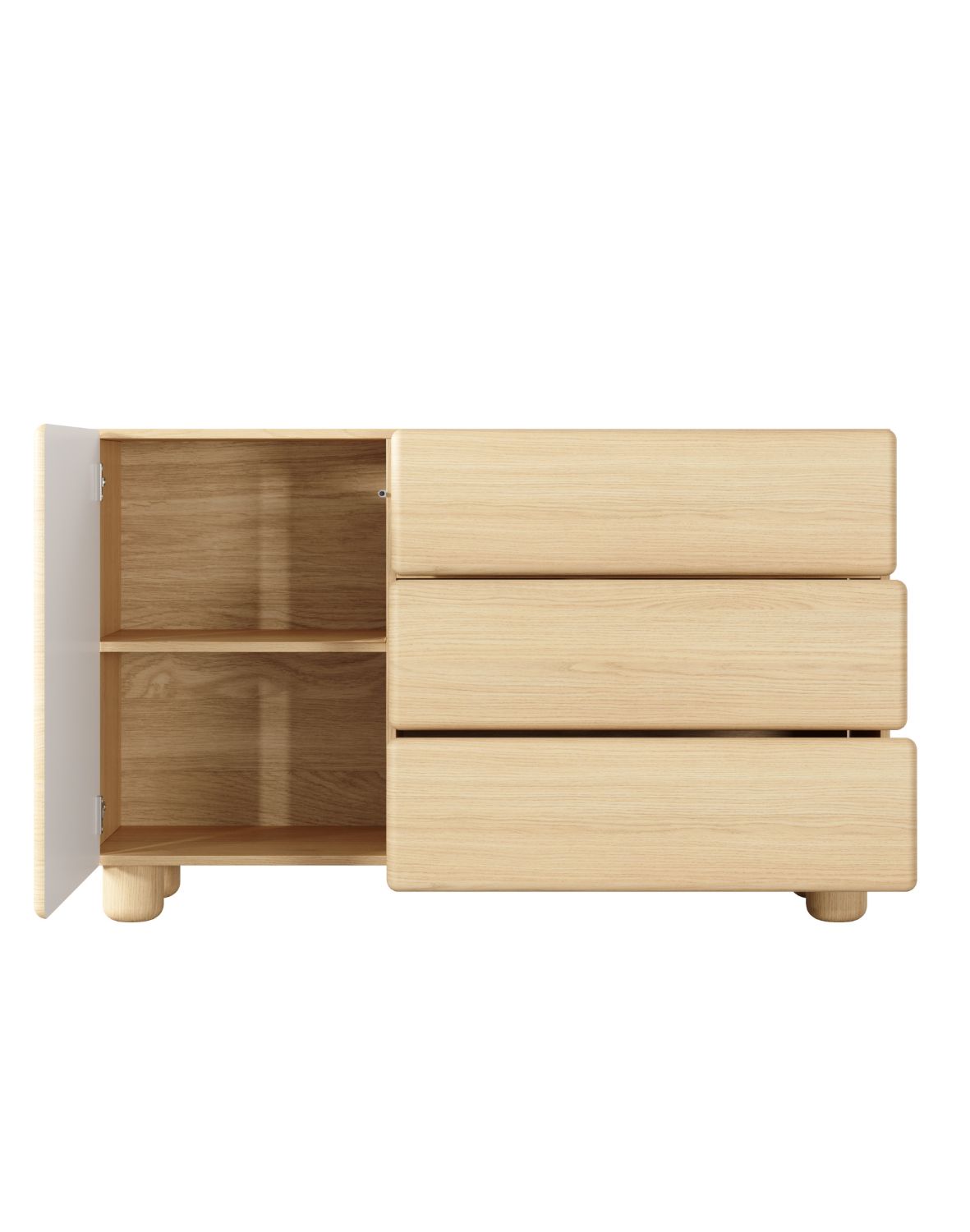 mała komoda dąb vicenza lomo e 130 cm