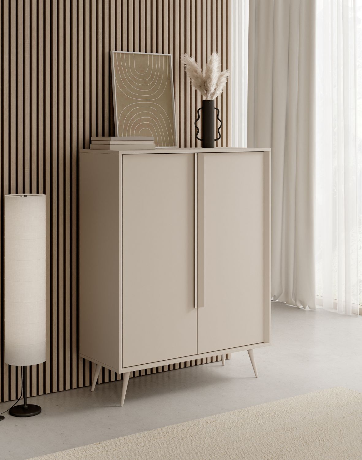 wysoka komoda kaszmirowa do salonu mavera a