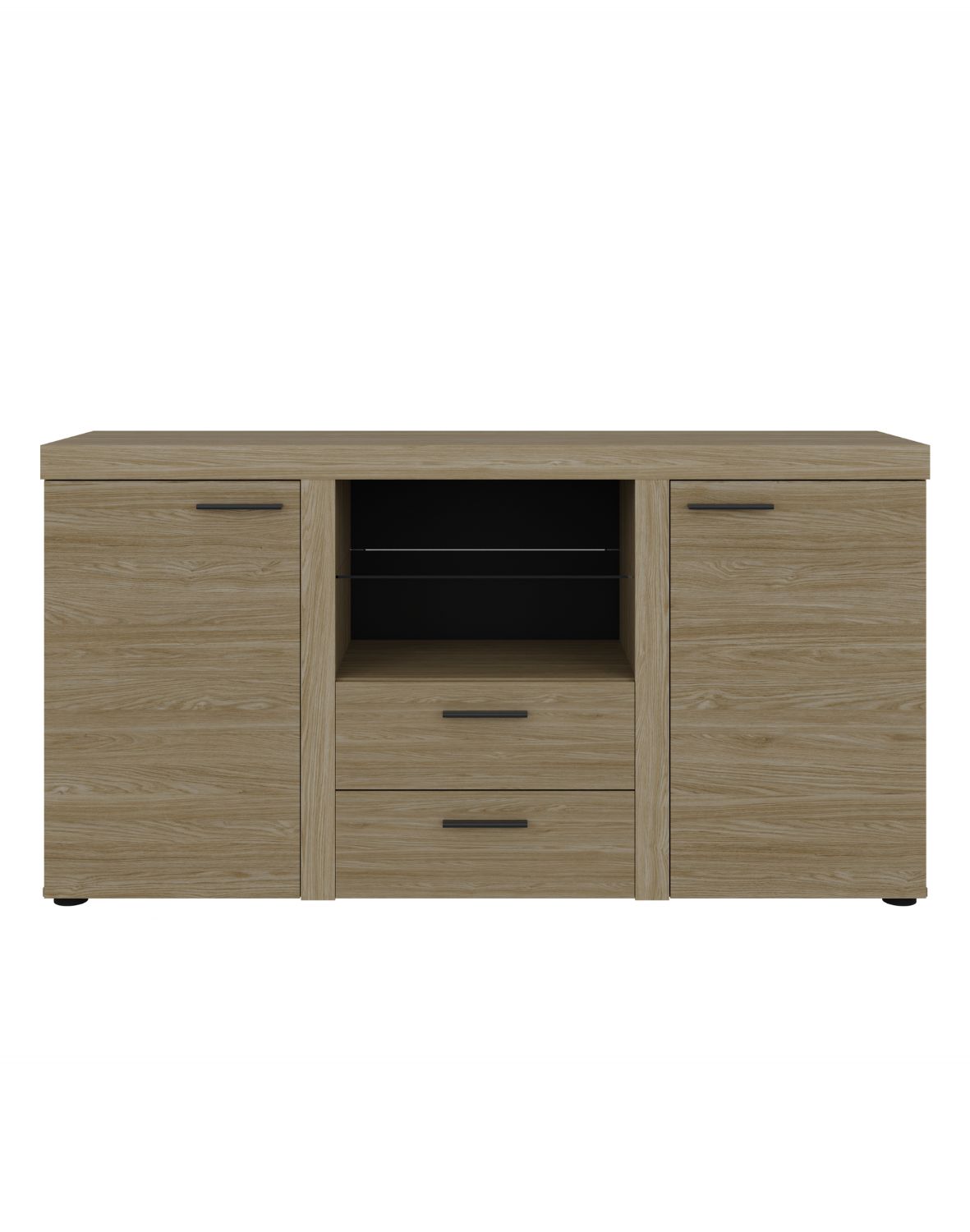 Komoda Rumba z szufladami i szafkami 2F2S – Dąb Olejowan