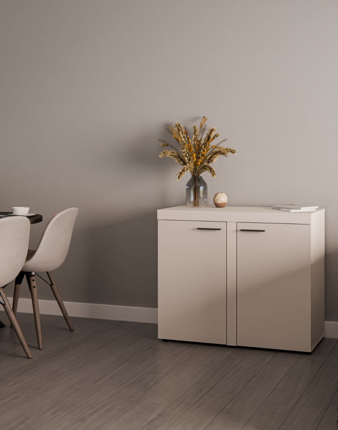 Komoda Rumba z dwiema szafkami 2F – Beż Piaskowy