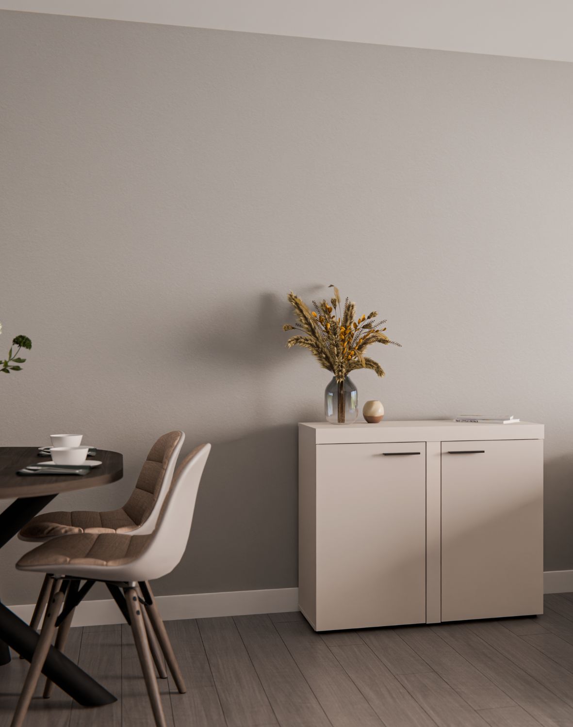 Komoda Rumba z dwiema szafkami 2F – Beż Piaskowy