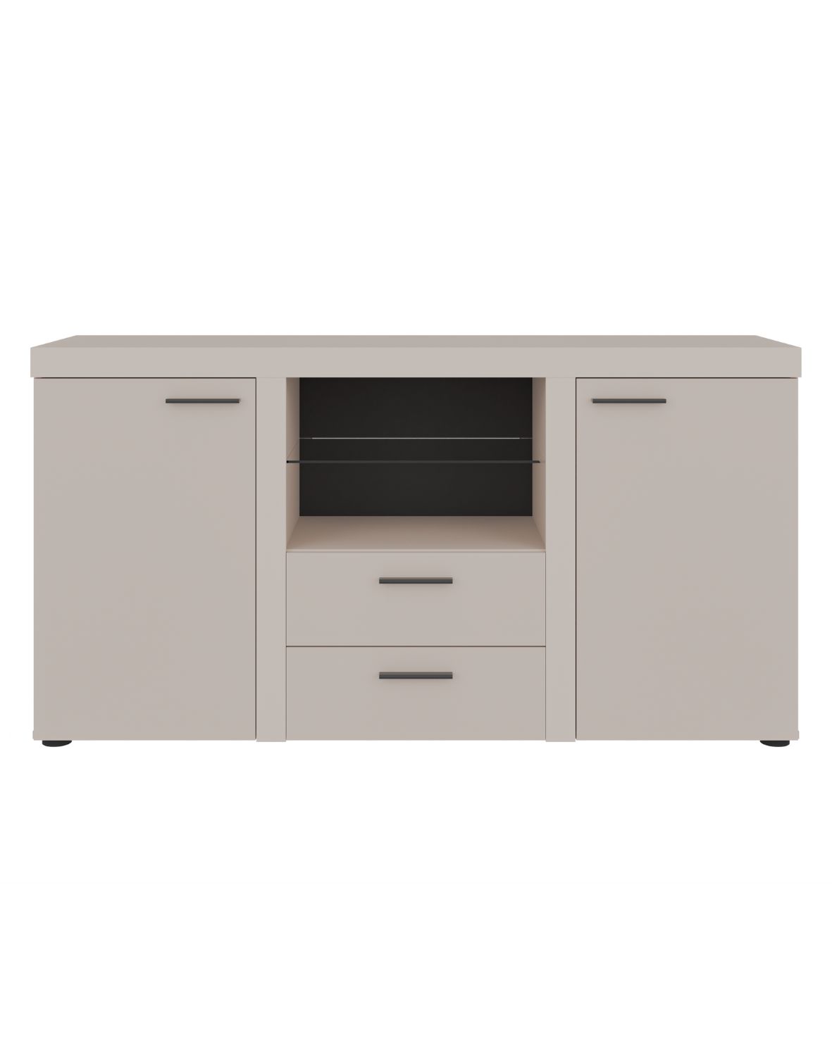 Komoda Rumba z szufladami i szafkami 2F2S – Beż Piaskowy