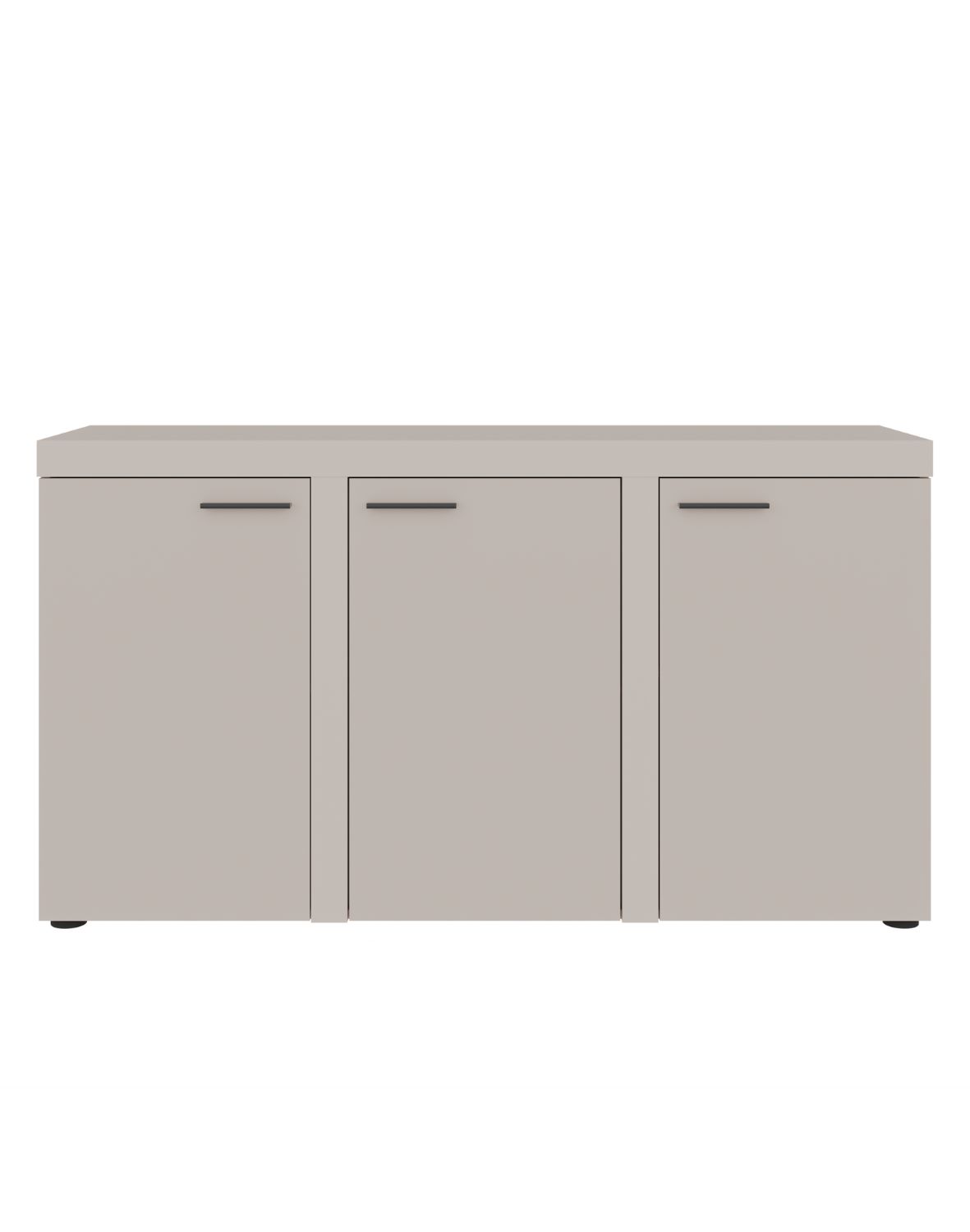 Komoda Rumba z trzema szafkami 3F – Beż Piaskowy