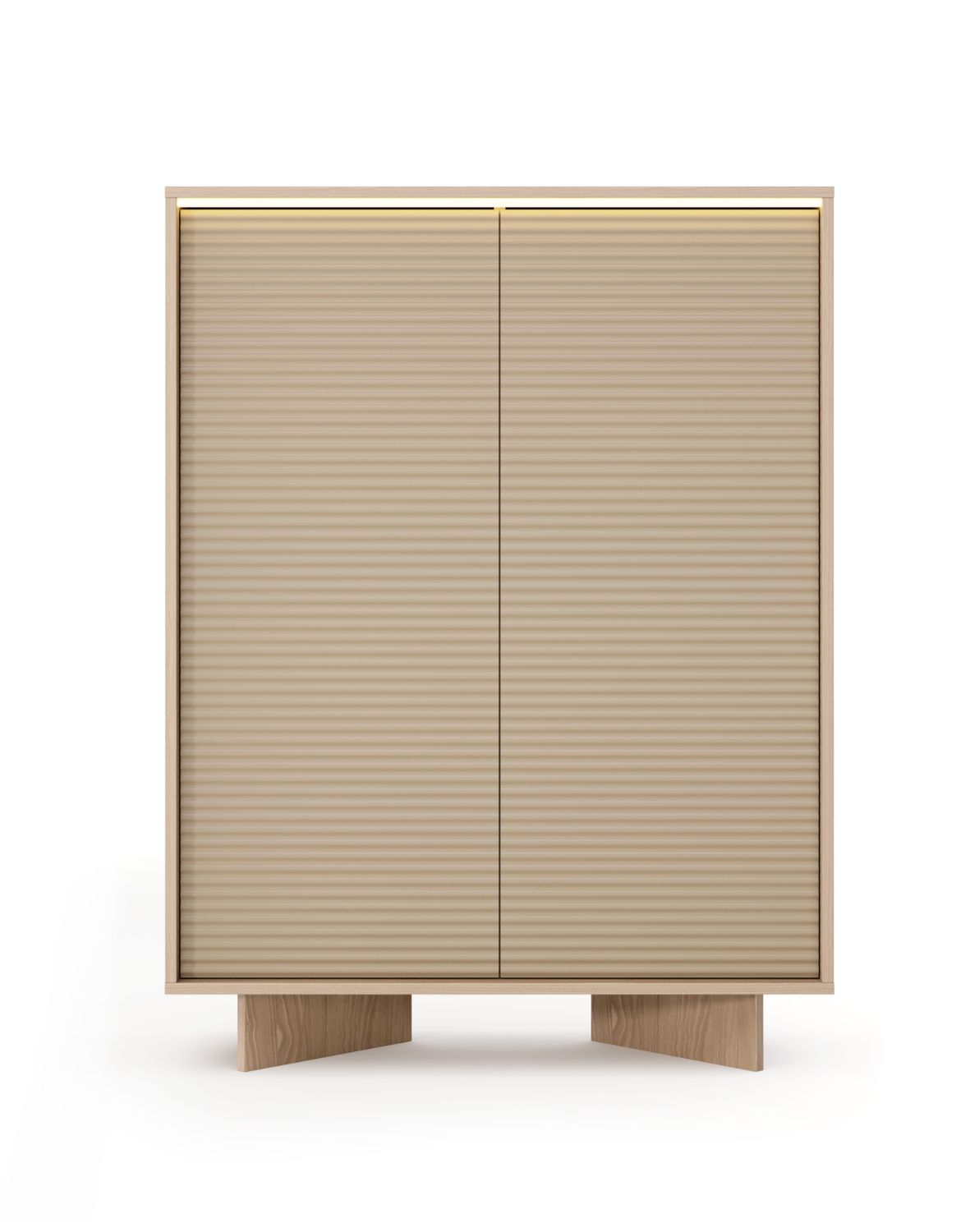 komoda wysoka semi a led cappuccino bolivar naturalny