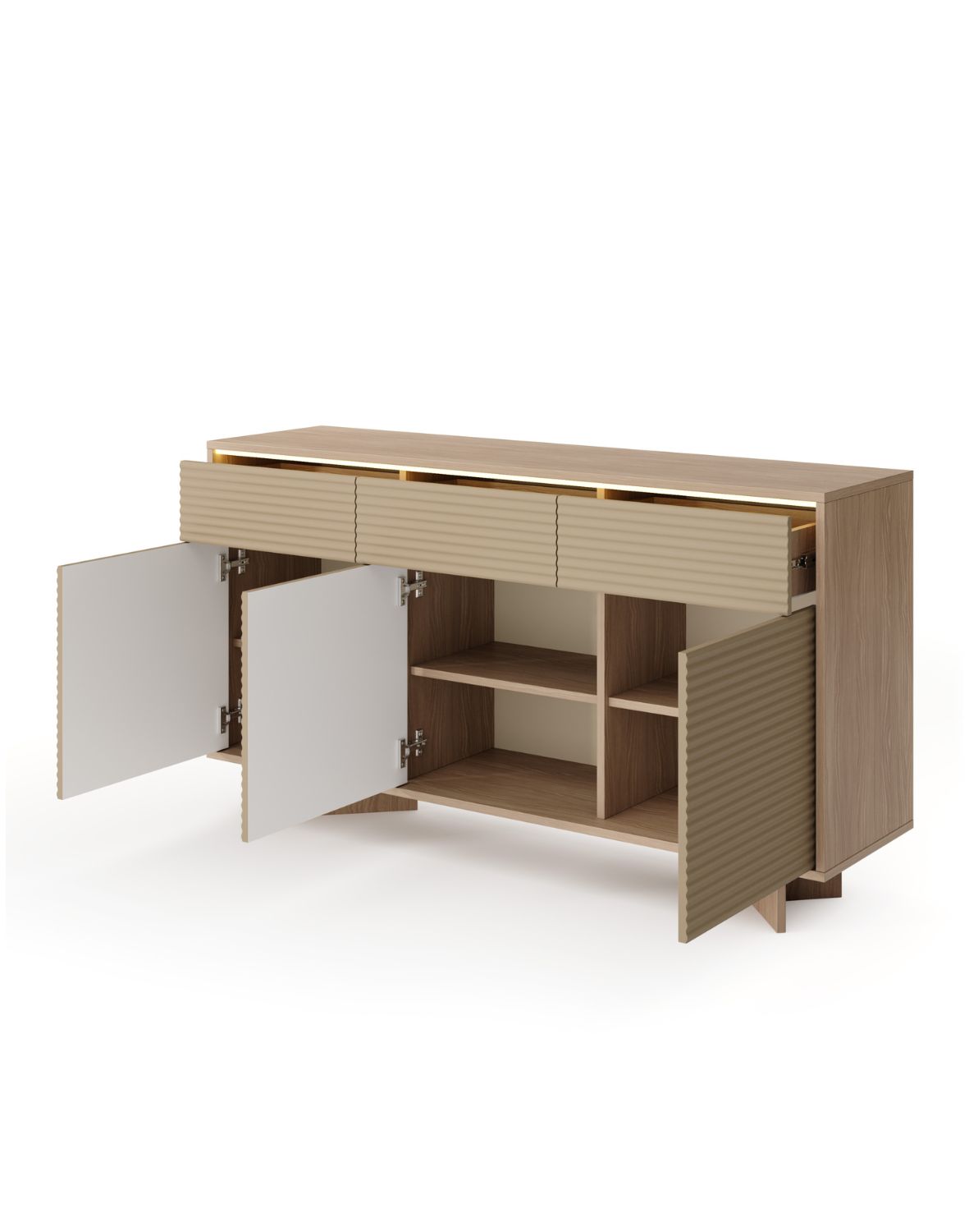 komoda z szufladami semi c bolivar naturalny cappuccino