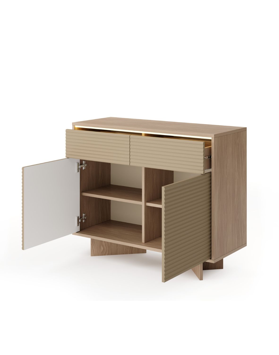 komoda do salonu semi d led