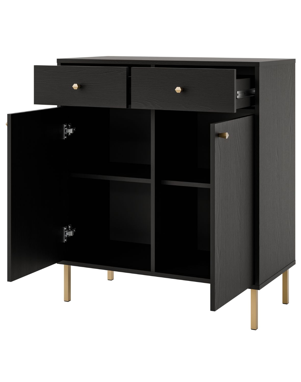 komoda tokyo 2 czarny 2f2s typ 826