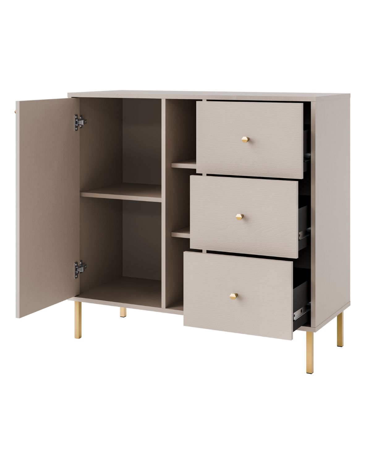 komoda tokyo 2 bez piaskowy typ 824