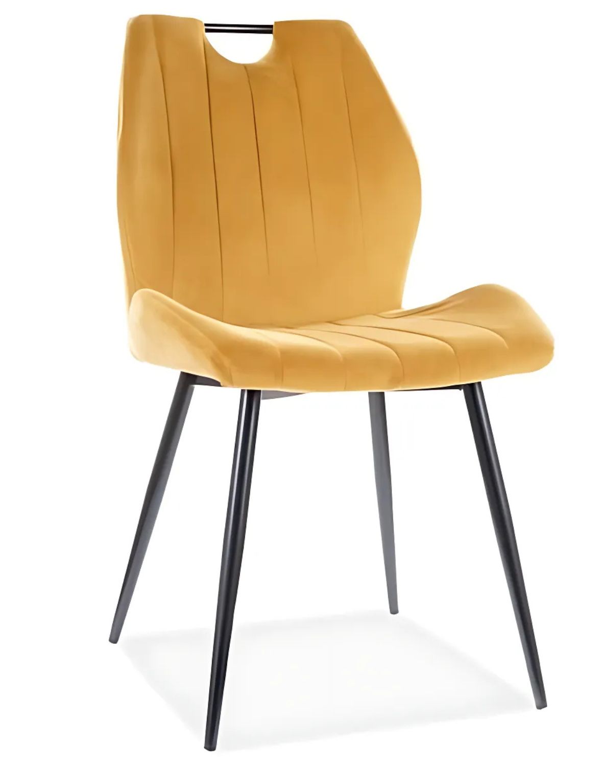 krzeslo arco velvet curry