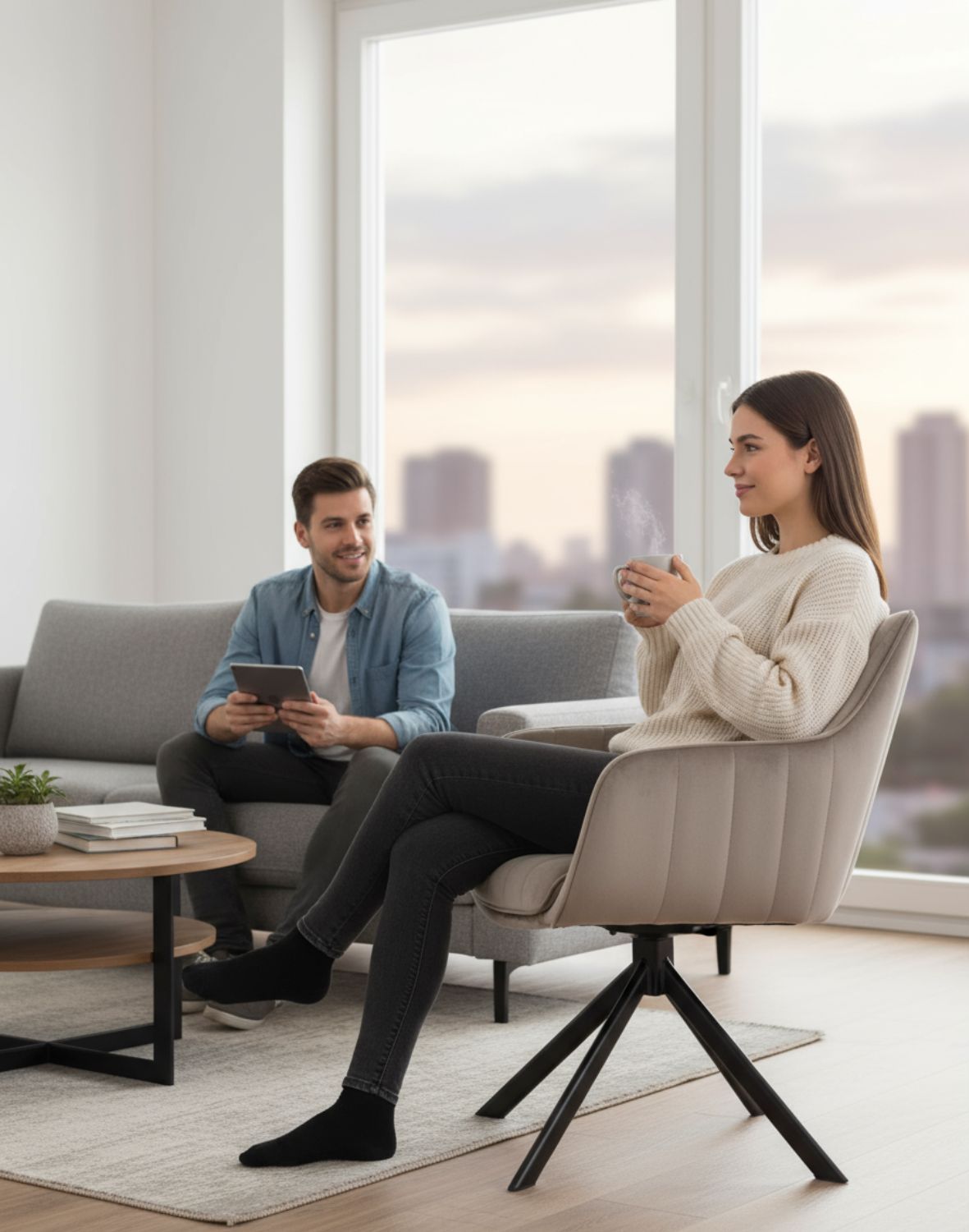 krzeslo azalia velvet ciemny bezowy