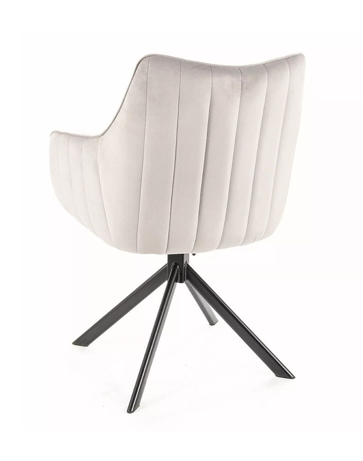 krzeslo azalia velvet jasny szary