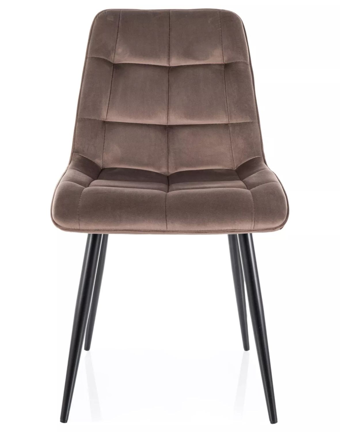 krzeslo  chic velvet cappuccino czarny