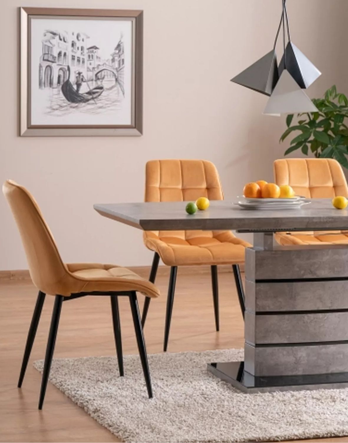 krzeslo  chic velvet curry czarny