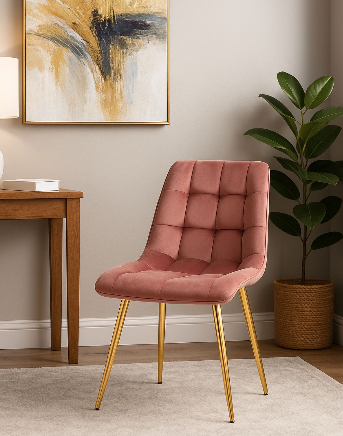 krzeslo chic zloty velvet roz