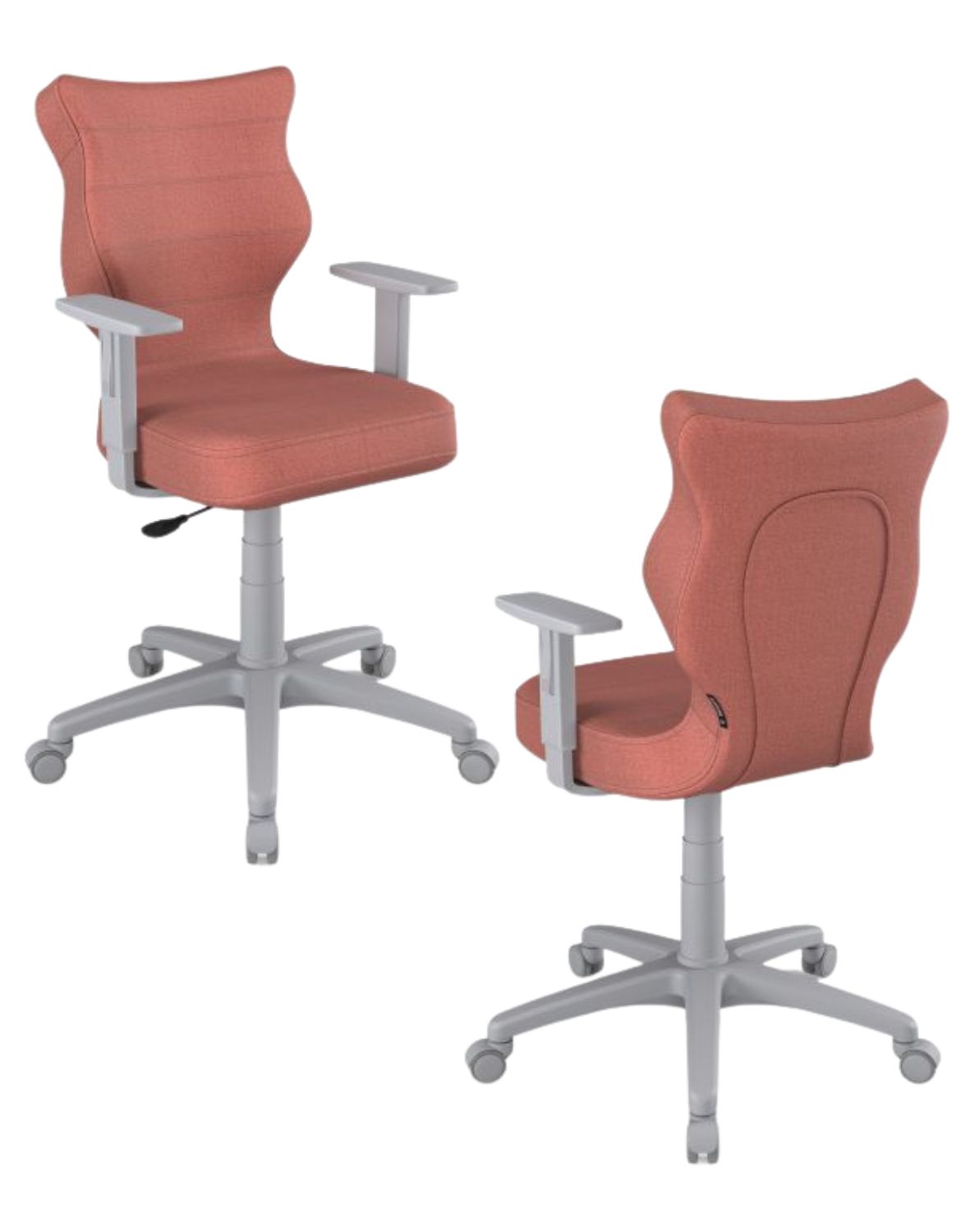 Krzesło młodzieżowe Duo, szara podstawa, rozmiar 6, wzrost 159-188 cm