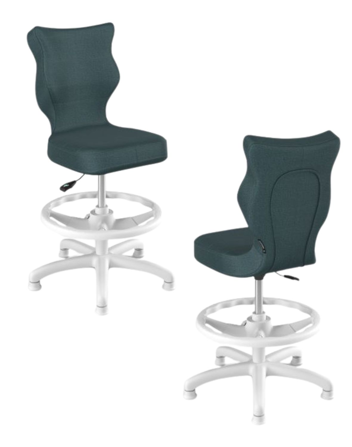 krzeslo dzieciece petit z podnozkiem 119 142 biala podstawa