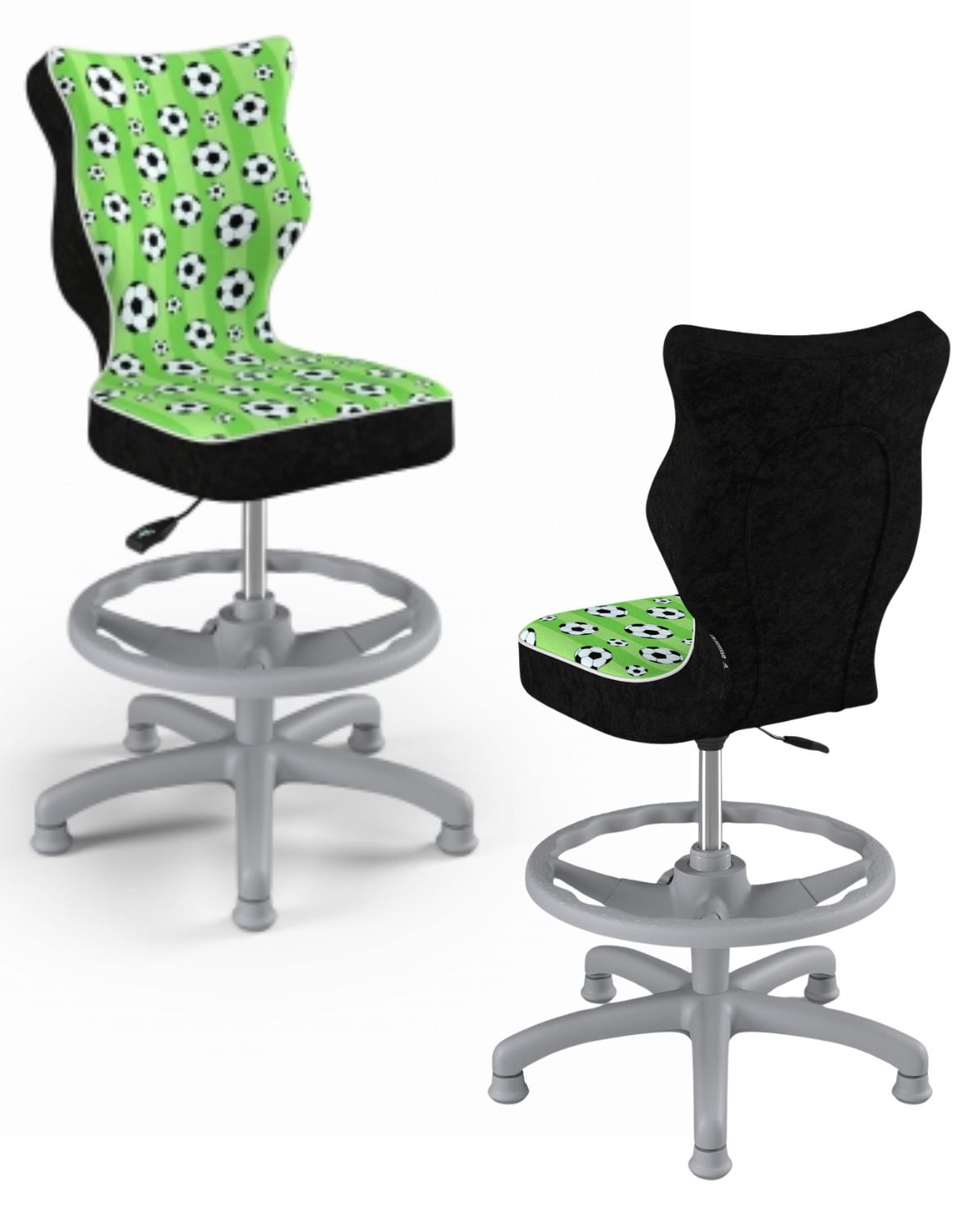 krzeslo dzieciece petit z podnozkiem 133 159 szara podstawa