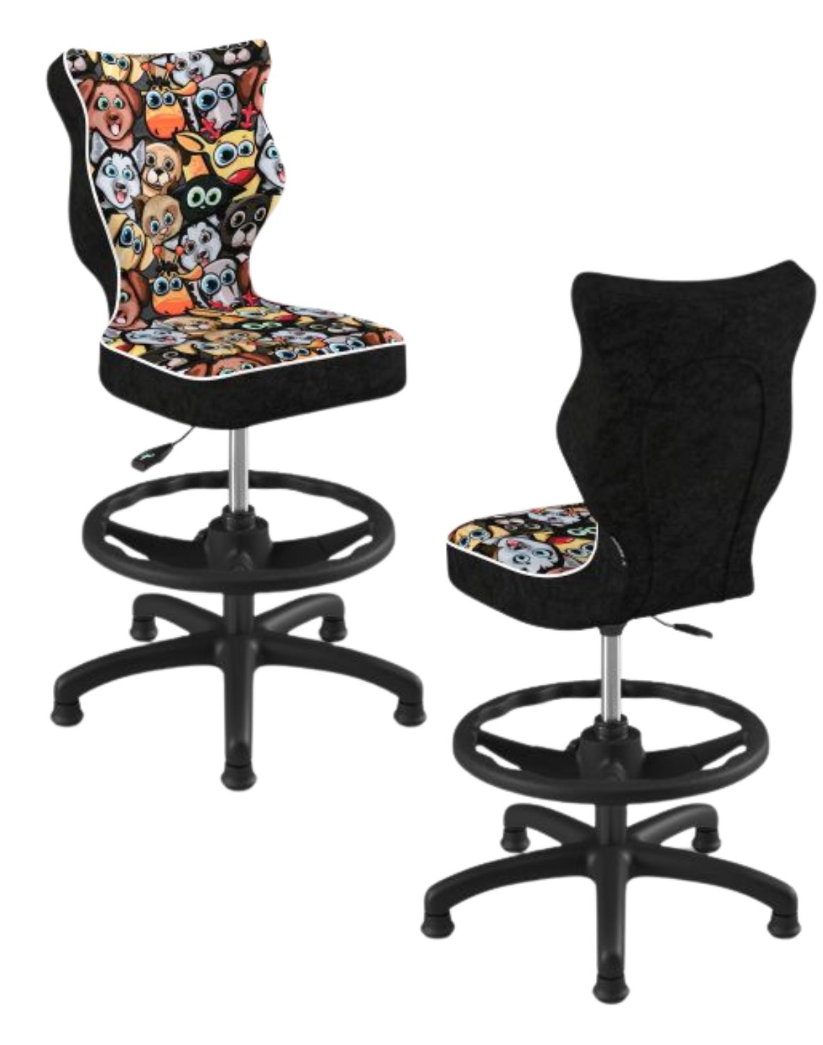 krzeslo dzieciece petit z podnozkiem 119 142 czarna podstawa