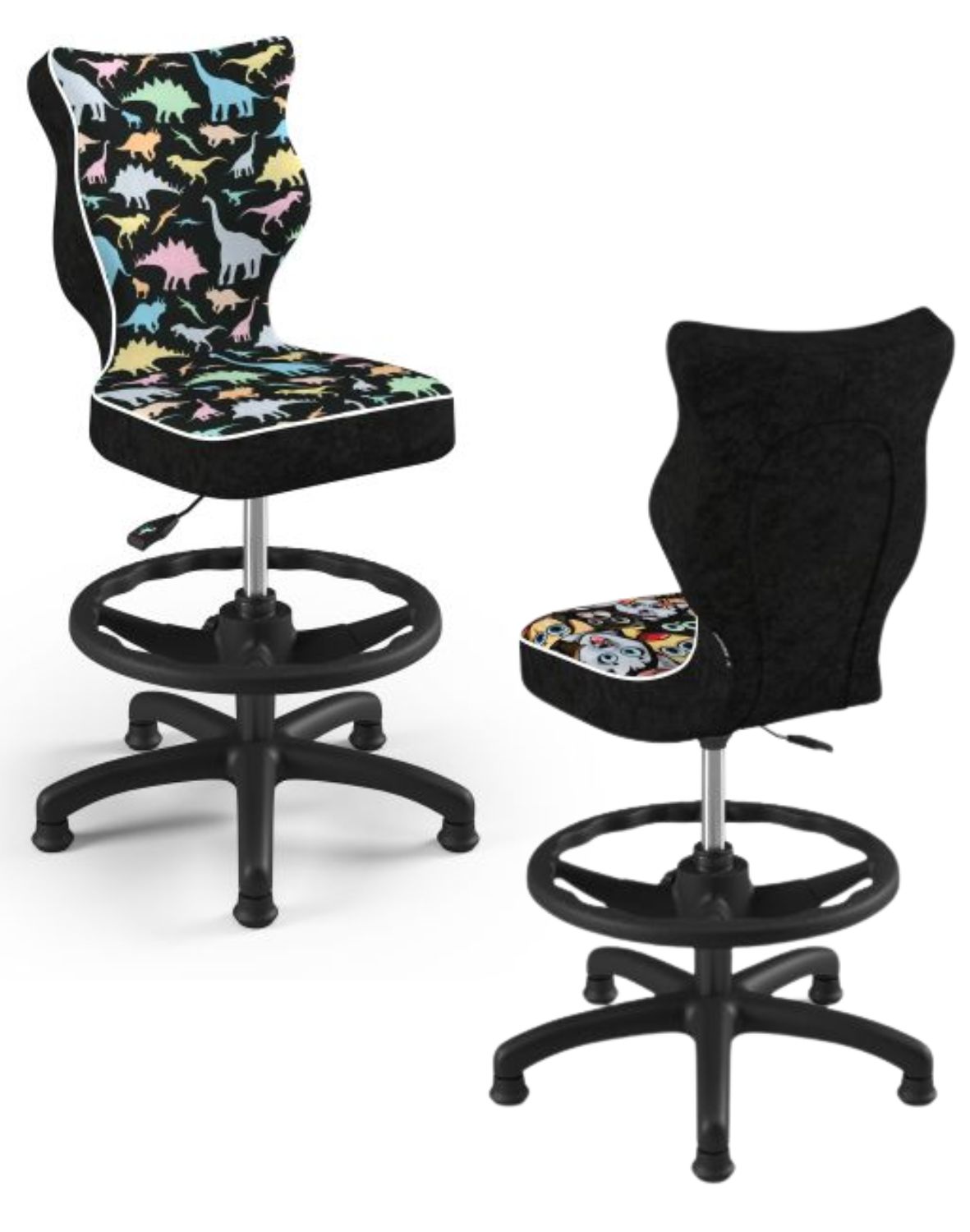 krzeslo dzieciece petit z podnozkiem 119 142 czarna podstawa